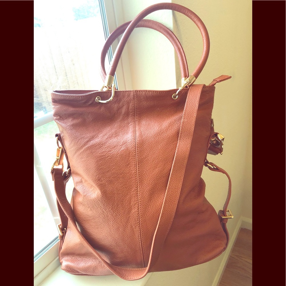 Eric  Anenberg Brown Leather Tote